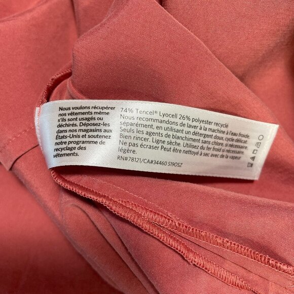 Eileen Fisher Shift Dress Womens Medium Rose Pink Tencel Sleeveless Midi Light - Picture 12 of 14